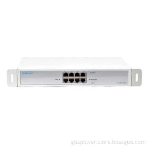 4-port Managed Gigabit Ethernet PoE Midspan Injector, High-power Factor Due to PFC Circuit